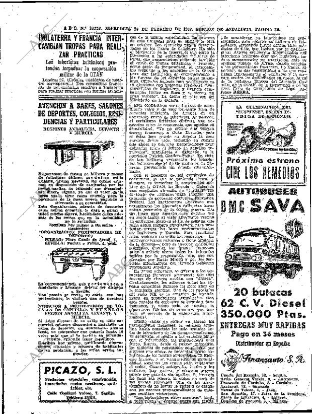 ABC SEVILLA 28-02-1962 página 36