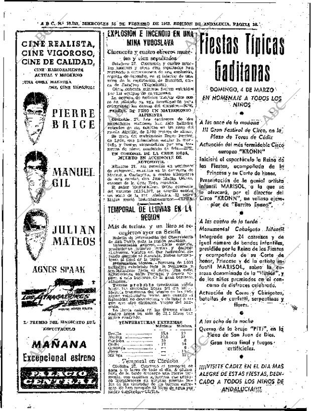 ABC SEVILLA 28-02-1962 página 38