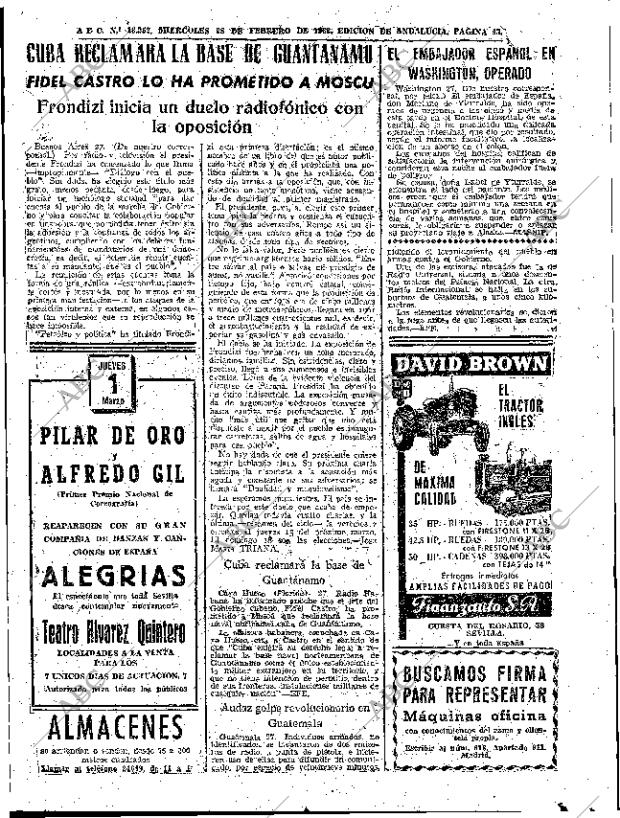 ABC SEVILLA 28-02-1962 página 43