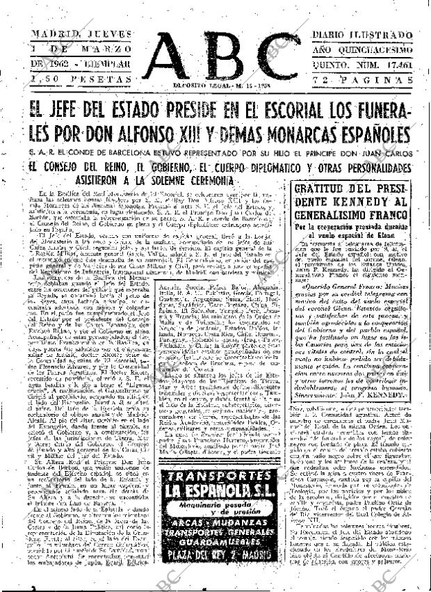 ABC MADRID 01-03-1962 página 23