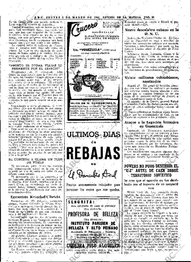 ABC MADRID 01-03-1962 página 30