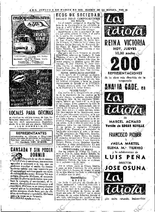 ABC MADRID 08-03-1962 página 44