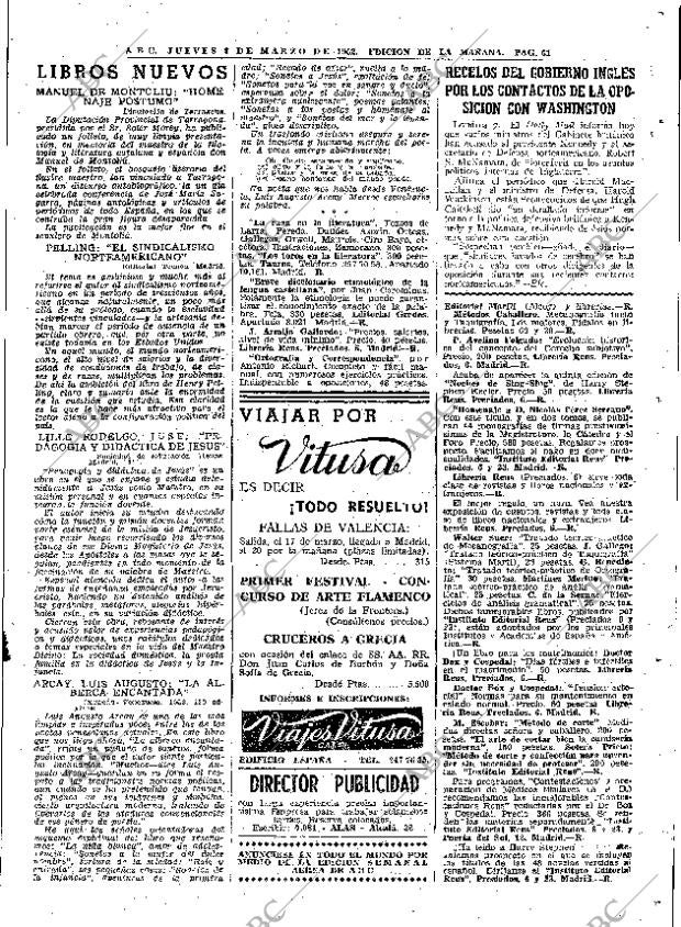ABC MADRID 08-03-1962 página 61
