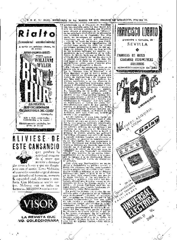 ABC SEVILLA 14-03-1962 página 38