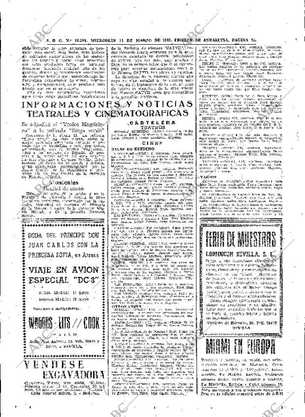 ABC SEVILLA 14-03-1962 página 54