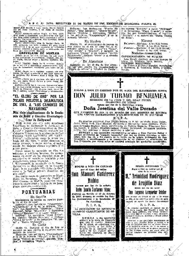 ABC SEVILLA 14-03-1962 página 55