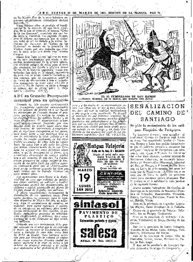 ABC MADRID 15-03-1962 página 71