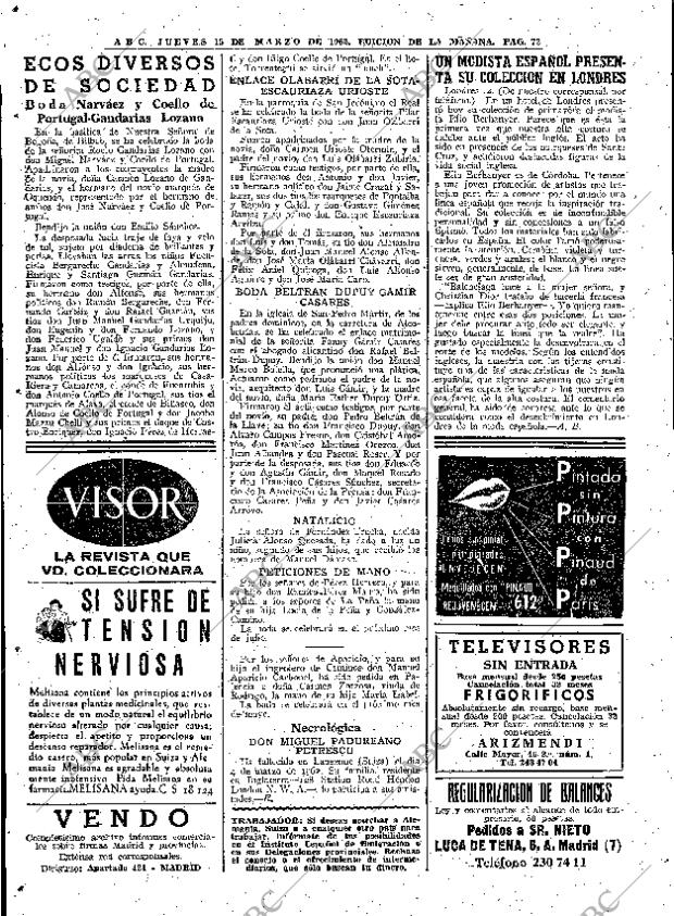 ABC MADRID 15-03-1962 página 72