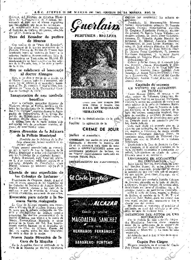 ABC MADRID 15-03-1962 página 74