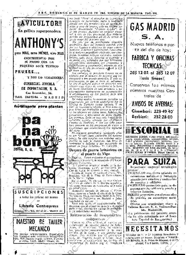 ABC MADRID 18-03-1962 página 100
