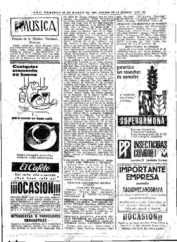 ABC MADRID 18-03-1962 página 112