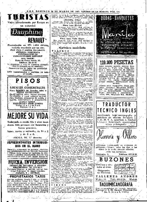ABC MADRID 18-03-1962 página 114