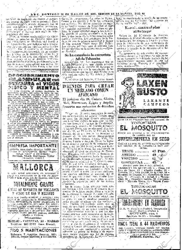 ABC MADRID 18-03-1962 página 84