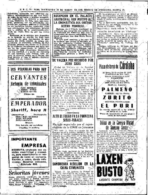 ABC SEVILLA 18-03-1962 página 50