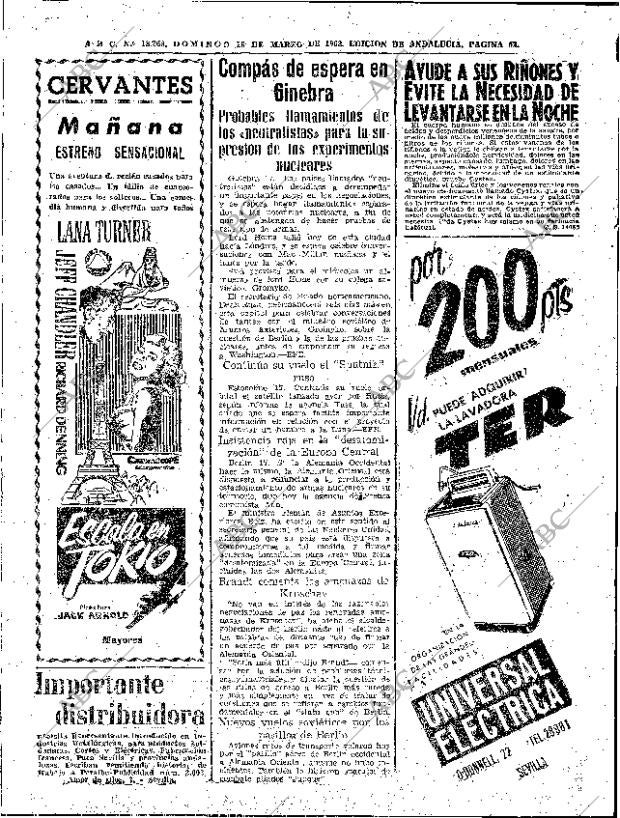 ABC SEVILLA 18-03-1962 página 52