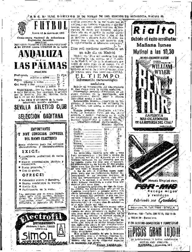 ABC SEVILLA 18-03-1962 página 68
