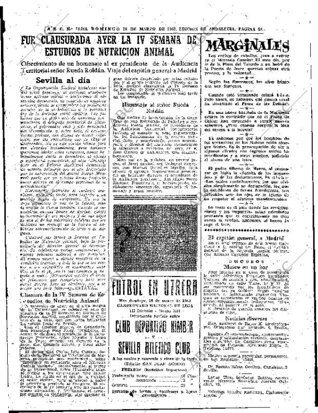 ABC SEVILLA 18-03-1962 página 69
