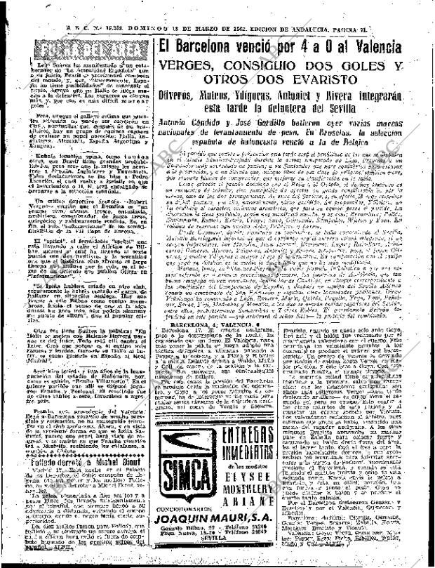 ABC SEVILLA 18-03-1962 página 71