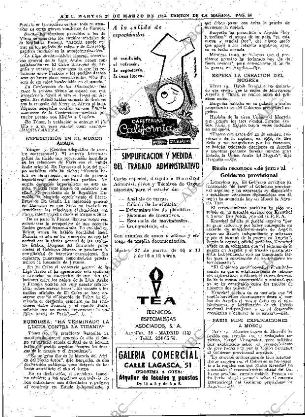 ABC MADRID 20-03-1962 página 36