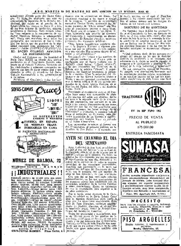 ABC MADRID 20-03-1962 página 42