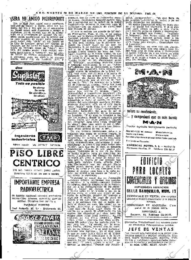 ABC MADRID 20-03-1962 página 44