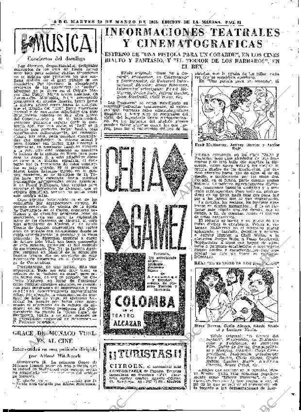 ABC MADRID 20-03-1962 página 61