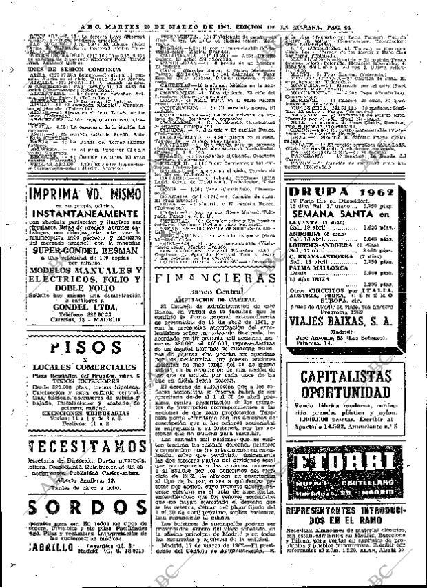 ABC MADRID 20-03-1962 página 64