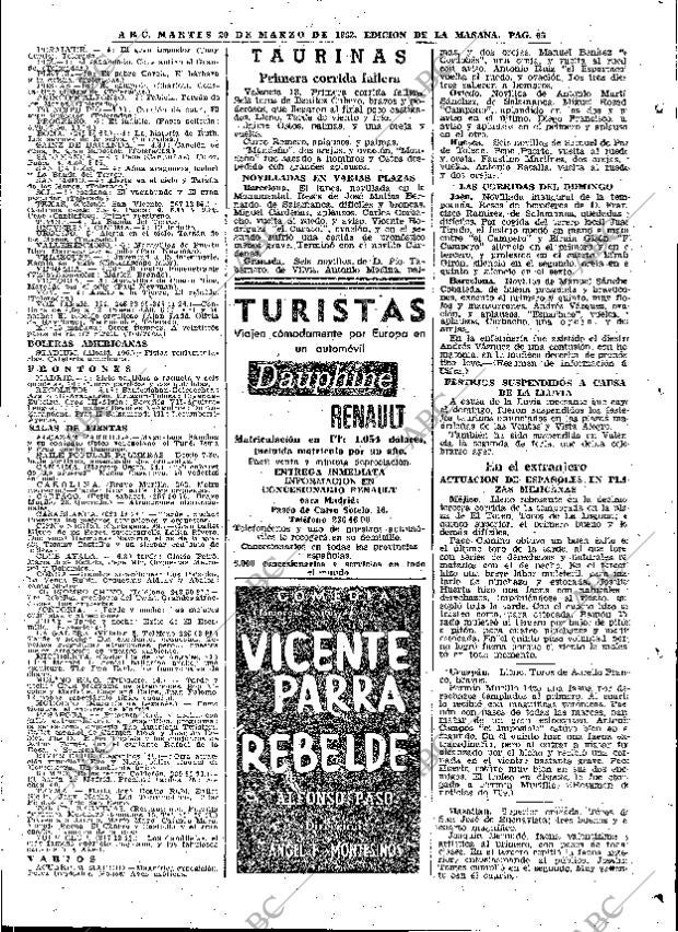 ABC MADRID 20-03-1962 página 65