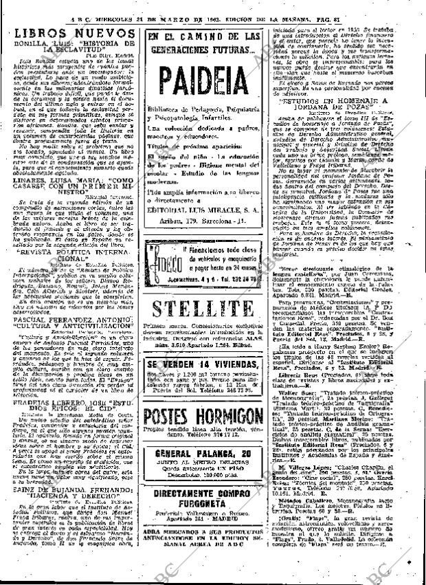 ABC MADRID 21-03-1962 página 81