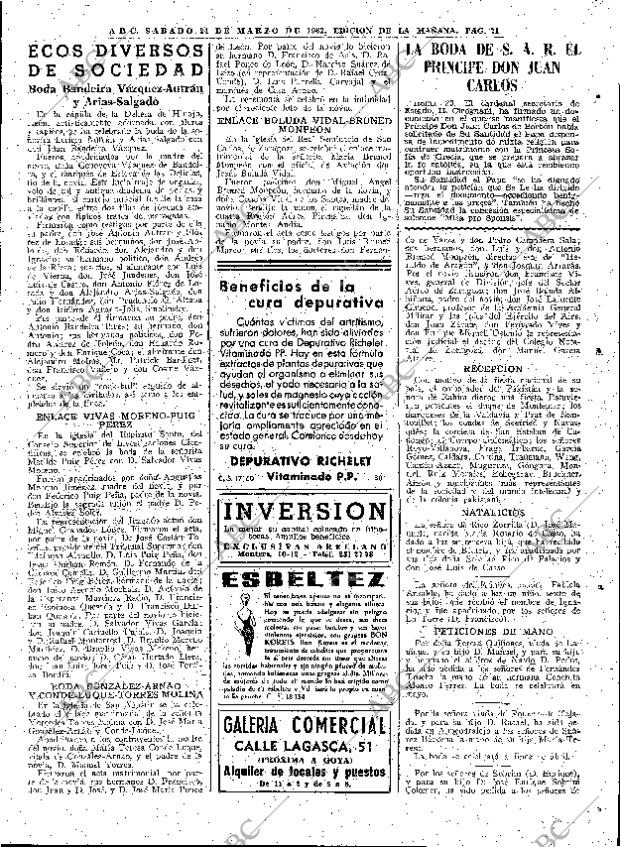 ABC MADRID 24-03-1962 página 71