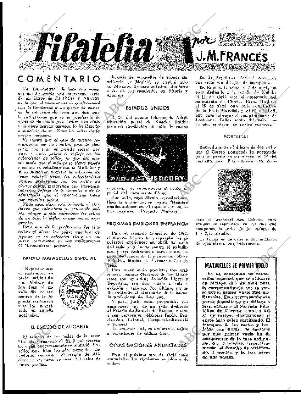 BLANCO Y NEGRO MADRID 24-03-1962 página 83