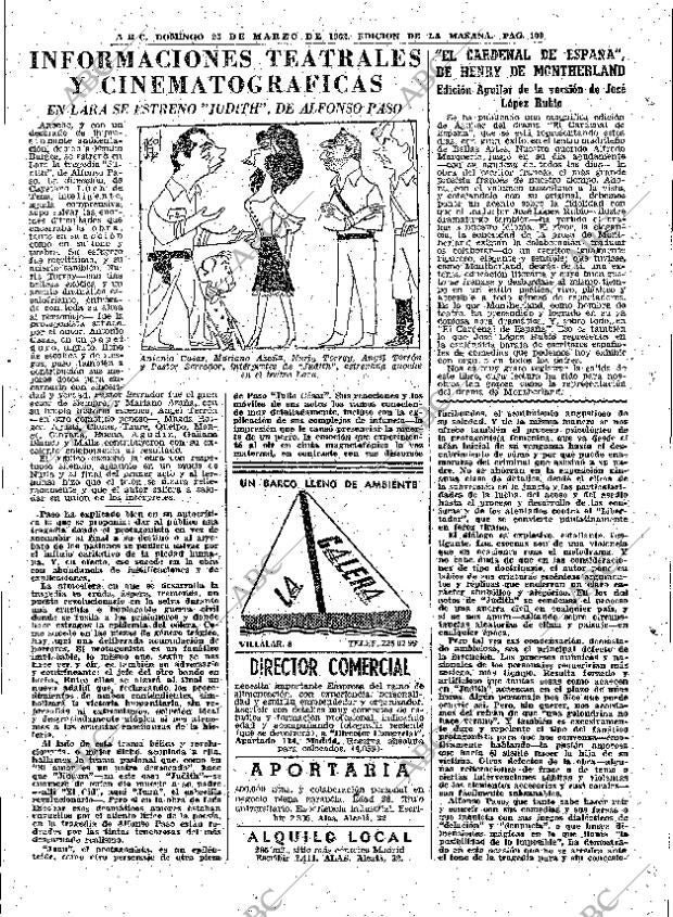 ABC MADRID 25-03-1962 página 109