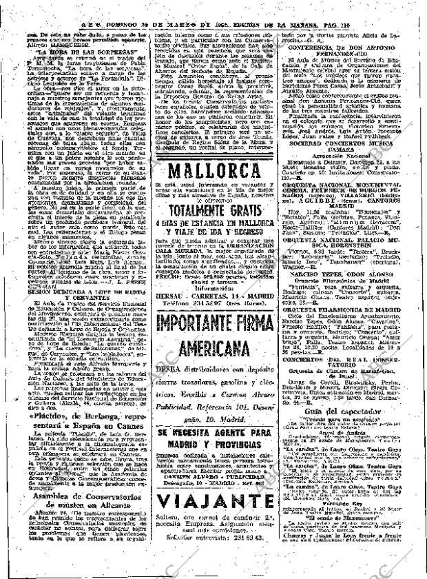 ABC MADRID 25-03-1962 página 110