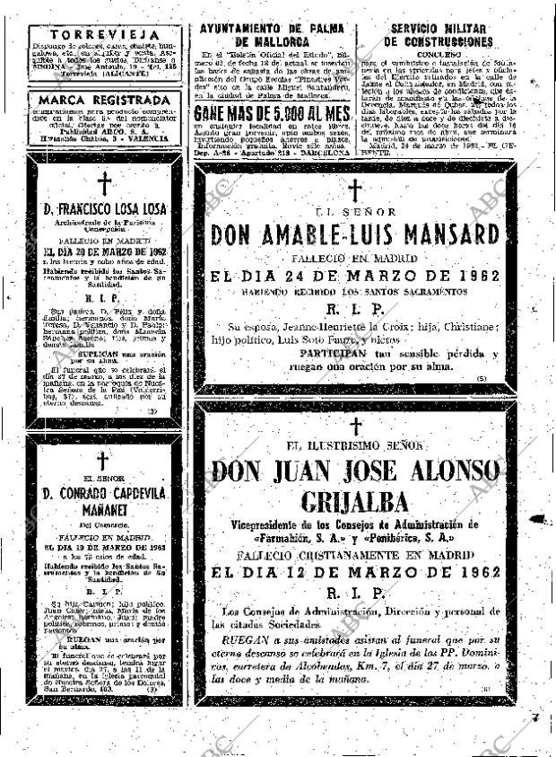ABC MADRID 25-03-1962 página 121