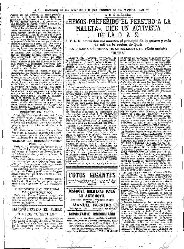 ABC MADRID 25-03-1962 página 82