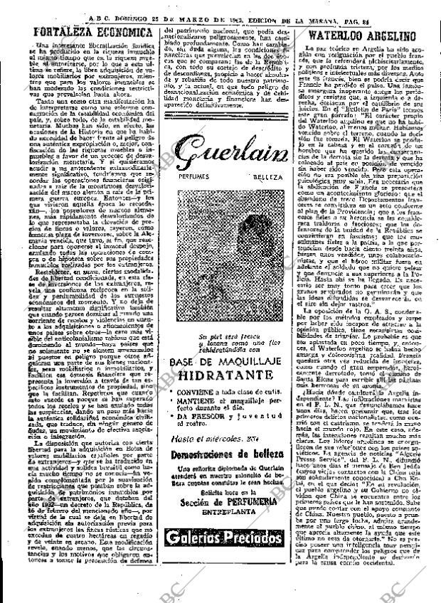 ABC MADRID 25-03-1962 página 84