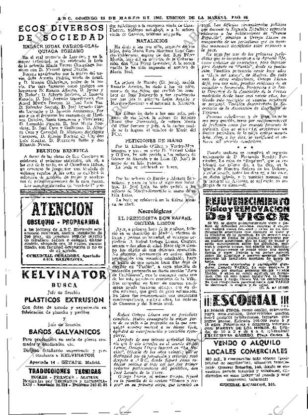 ABC MADRID 25-03-1962 página 96