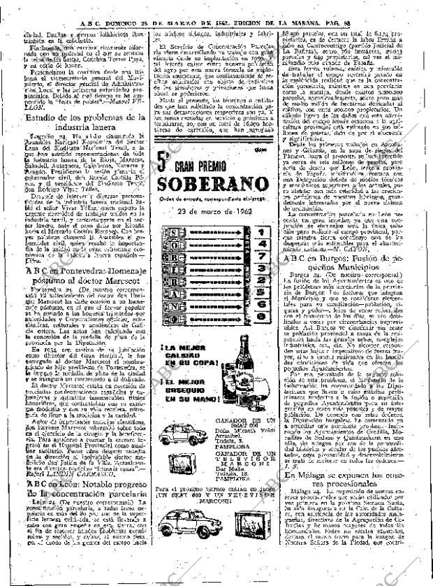 ABC MADRID 25-03-1962 página 98