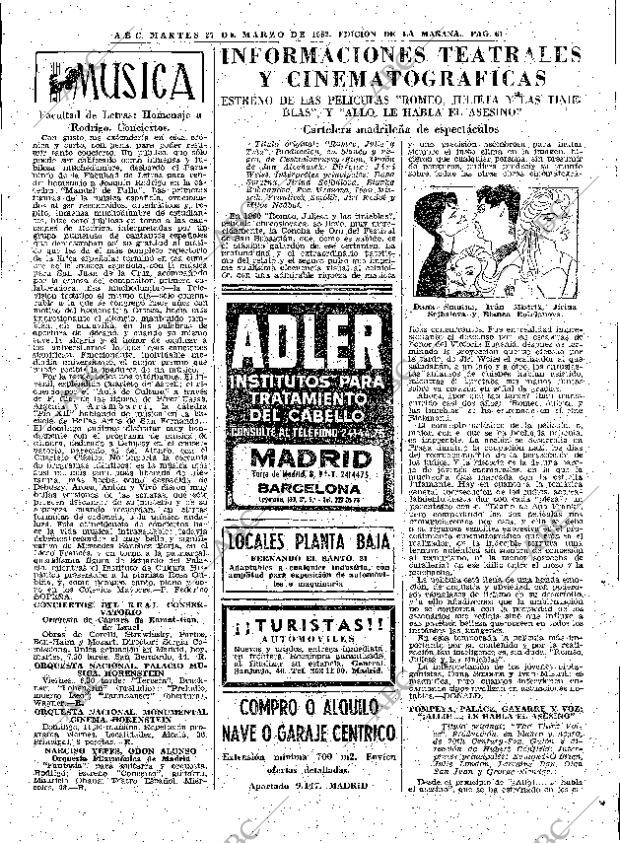 ABC MADRID 27-03-1962 página 61