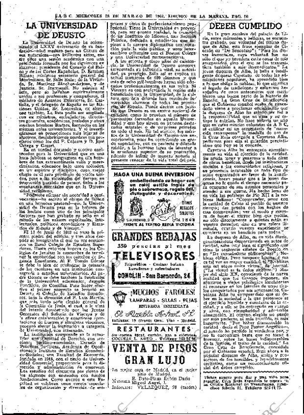 ABC MADRID 28-03-1962 página 50