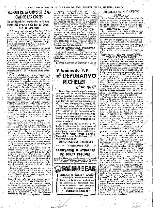 ABC MADRID 28-03-1962 página 61