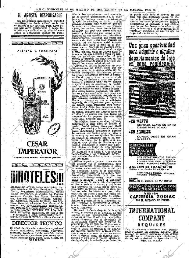 ABC MADRID 28-03-1962 página 62