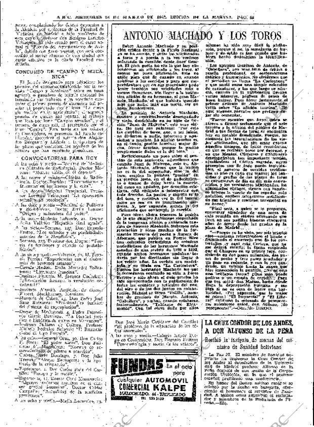 ABC MADRID 28-03-1962 página 65