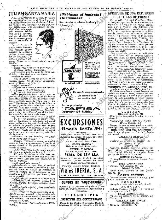 ABC MADRID 28-03-1962 página 66