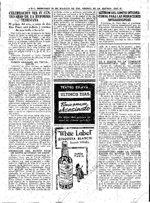 ABC MADRID 28-03-1962 página 67