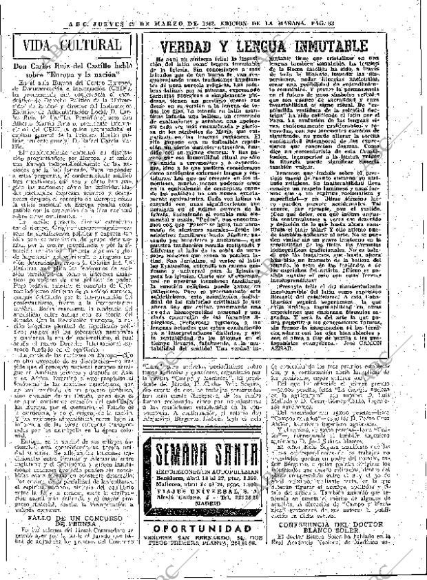 ABC MADRID 29-03-1962 página 63