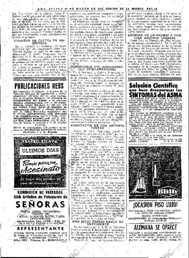 ABC MADRID 29-03-1962 página 64