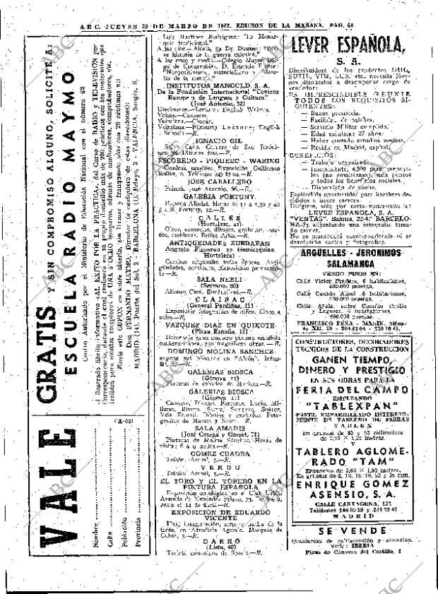 ABC MADRID 29-03-1962 página 66