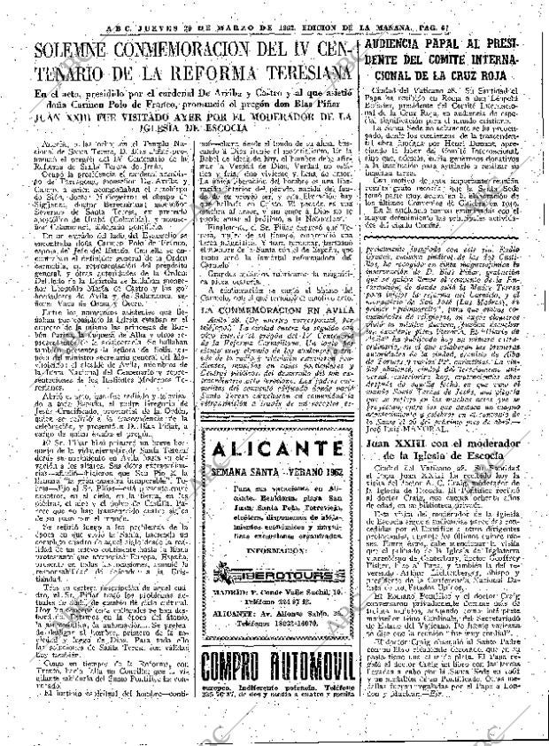 ABC MADRID 29-03-1962 página 67