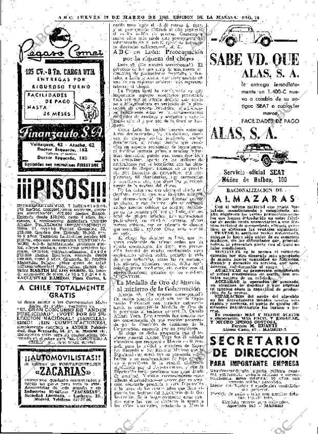 ABC MADRID 29-03-1962 página 70